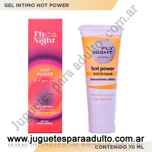 Aceites y lubricantes, Lubricantes frio - calor, HOT POWER GEL INTIMO 70 ML NEW
